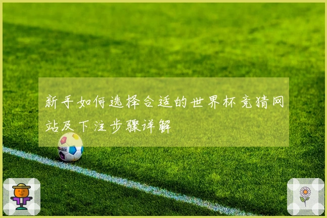 新手如何选择合适的世界杯竞猜网站及下注步骤详解